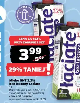 Netto Łaciate Mleko UHT 3,2% bez laktozy oferta