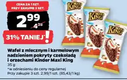 Netto Kinder Maxi King Wafel z mlecznym i karmelowym nadzieniem oferta
