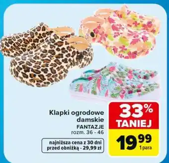 Klapki ogrodowe damskie
