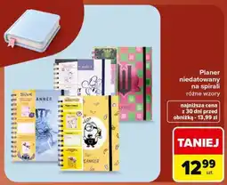 Carrefour Planer niedatowany na spirali oferta