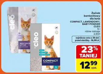 Żwirek bentonitowy dla kota