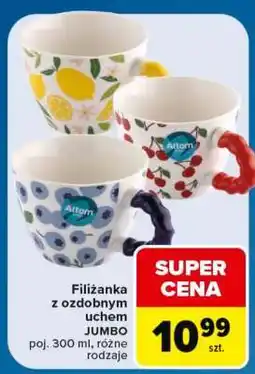 Carrefour Filiżanka z ozdobnym uchem JUMBO oferta