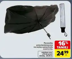 Carrefour Parasolka przeciwsłoneczna na szybę samochodu oferta