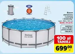 Carrefour Basen stelażowy z pompą i drabinką oferta