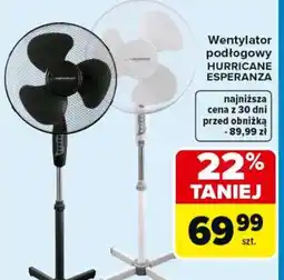 Carrefour Wentylator podłogowy HURRICANE ESPERANZA oferta