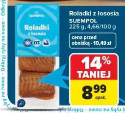 Carrefour Roladki z łososia oferta