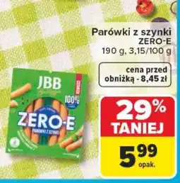 Carrefour Parówki z szynki ZERO-E oferta