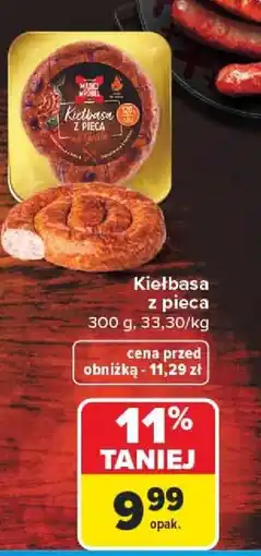 Carrefour Kiełbasa z pieca oferta