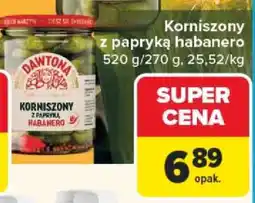 Carrefour Dawtona Korniszony z papryką habanero oferta