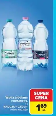 Carrefour Woda źródlana Primavera oferta