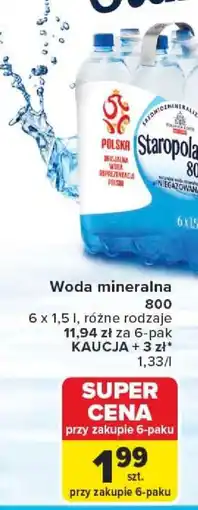 Carrefour Woda mineralna oferta
