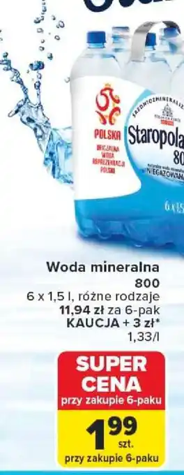 Carrefour Woda mineralna oferta