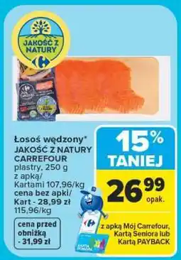 Carrefour łosoś wędzony oferta