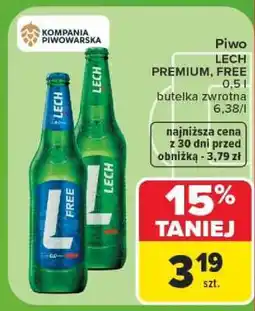 Carrefour LECH PREMIUM, FREE oferta