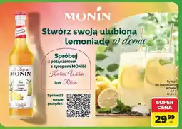 Carrefour Syrop do lemoniady MONIN oferta
