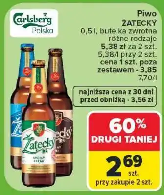Carrefour Piwo ŽATECKÝ oferta
