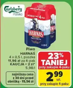 Carrefour Piwo HARNAŚ oferta