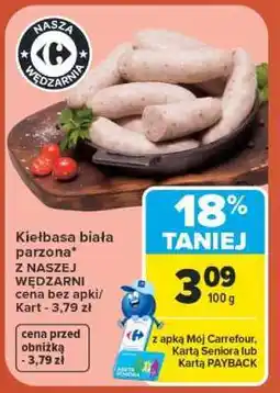 Carrefour Kiełbasa biała parzona oferta