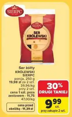 Carrefour Ser żółty KRÓLEWSKI SIERPC oferta