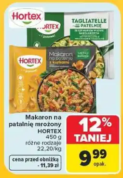 Carrefour Makaron na patalnię mrożony HORTEX oferta