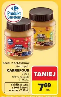 Carrefour Krem z orzeszków ziemnych oferta