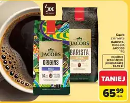Carrefour Kawa ziarnista BARISTA, ORIGINS JACOBS oferta
