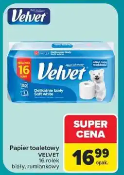 Carrefour Papier toaletowy VELVET oferta