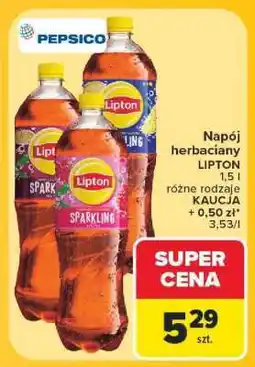 Carrefour Napój herbaciany Lipton oferta