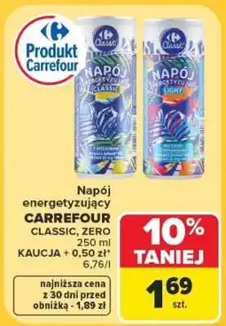 Carrefour Napój energetyzujący Carrefour oferta