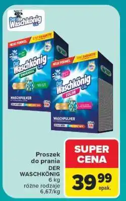 Carrefour Proszek do prania DER WASCHKONIG oferta