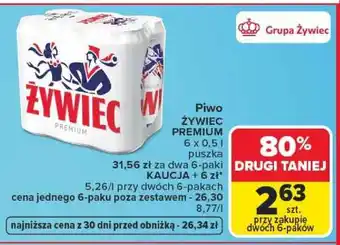 Carrefour Piwo ŻYWIEC PREMIUM oferta