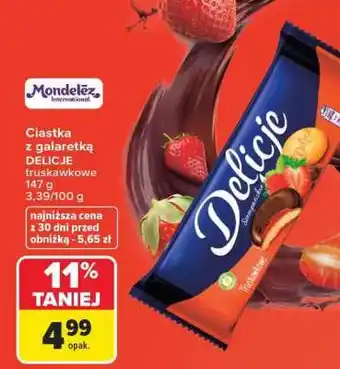 Carrefour Ciastka z galaretką DELICJE oferta