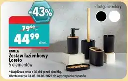 Biedronka HOMLA Zestaw łazienkowy Loreto oferta
