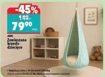 Zawieszane krzesło dziecięce
