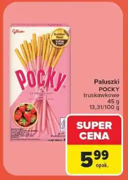 Carrefour Paluszki POCKY truskawkowe oferta
