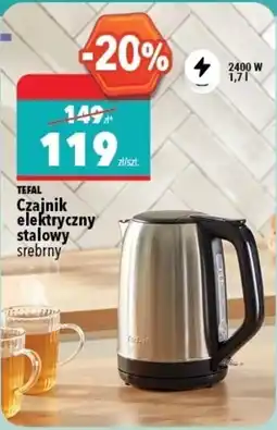 Biedronka TEFAL Czajnik elektryczny stalowy oferta