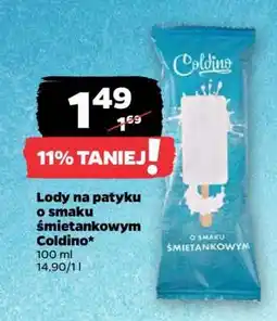 Netto Lody na patyku o smaku śmietankowym Coldino oferta