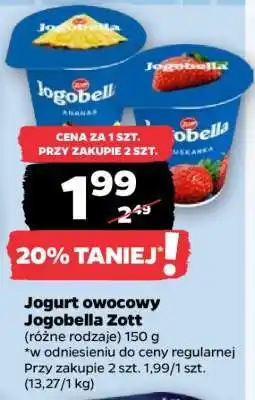 Netto Jogurt owocowy Jogobella Zott oferta