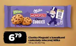 Netto Ciastka Pieguski z kawałkami czekolady mlecznej Milka oferta