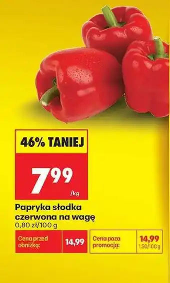 Papryka słodka czerwona na wagę