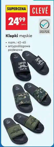 Biedronka Klapki męskie oferta