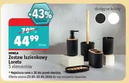 Biedronka Zestaw łazienkowy Loreto oferta
