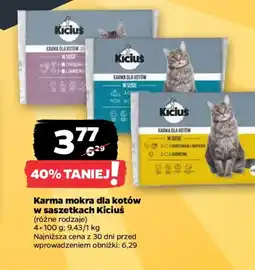 Netto Kiciuś Karma mokra dla kotów w saszetkach oferta