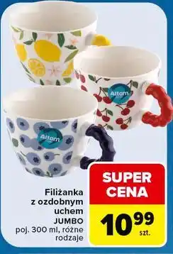 Carrefour Filiżanka z ozdobnym uchem JUMBO Altom oferta