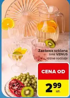 Carrefour Zastawa szklana linia VENUS oferta