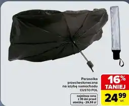 Carrefour Parasolka przeciwsłoneczna na szybę samochodu CUSTO POL oferta