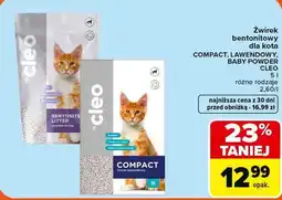 Carrefour Cleo Żwirek bentonitowy dla kota oferta