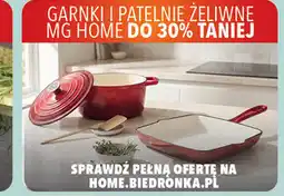 Biedronka Garnki i patelnie żeliwne MG Home do 30% taniej oferta