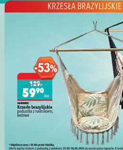 Biedronka Krzesło brazylijskie Gardenic oferta