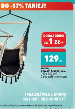 Biedronka Krzesło brazylijskie GARDENIC oferta